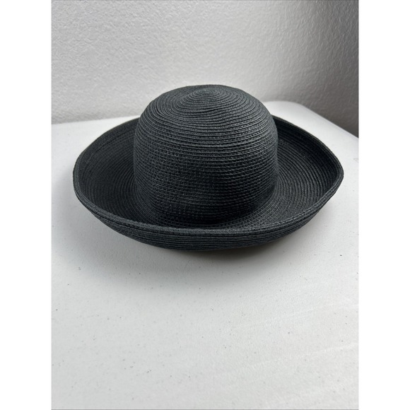 Eric Javits Women's Squishee Black Beach Sun Hat UPF 50+ Protection - Picture 1 of 9